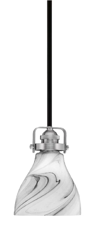 Art Nouveau Ceiling Lights with Organic, Flowing ShapesArt Nouveau Ceiling Lights with Organic, Flowing ShapesToltec Easton 1941-MBBN-4769 Pendant Light - Matte Black & Brushed Nickel