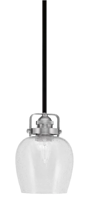 Steampunk Ceiling Lights with Gears, Cogs, and Brass AccentsSteampunk Ceiling Lights with Gears, Cogs, and Brass AccentsToltec Easton 1941-MBBN-4810 Pendant Light - Matte Black & Brushed Nickel