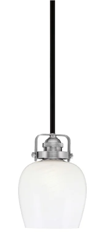 Indian - Themed Ceiling Lights with Intricate Filigree and Mirror WorkIndian - Themed Ceiling Lights with Intricate Filigree and Mirror WorkToltec Easton 1941-MBBN-4811 Pendant Light - Matte Black & Brushed Nickel