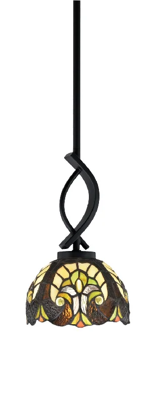 Chinese - Style Ceiling Lights with Red Lantern - Inspired DesignsChinese - Style Ceiling Lights with Red Lantern - Inspired DesignsToltec Cavella 3901-MB-9945 Pendant Light - Matte Black