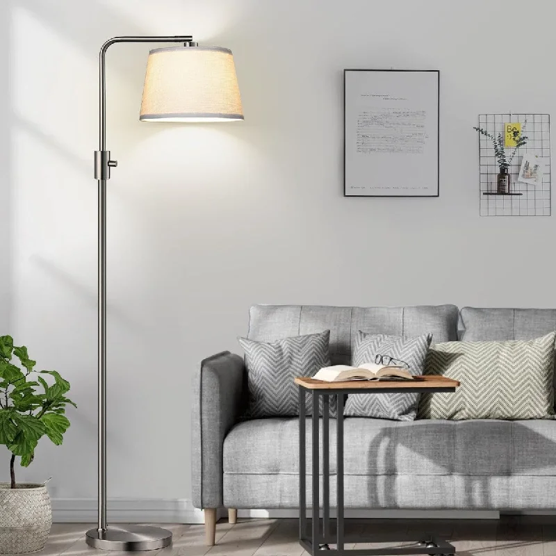 Smart Floor Lamp with Voice Control and Bluetooth ConnectivitySmart Floor Lamp with Voice Control and Bluetooth Connectivity【Upgraded】 Dimmable Floor Lamp,1000 Lumens LED Edison Bulb Included,Arc Floor Lamps Modern Standing Lamp with Shade