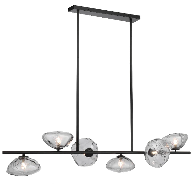 Chinese - Style Ceiling Lights with Red Lantern - Inspired DesignsChinese - Style Ceiling Lights with Red Lantern - Inspired DesignsZeeca 6 Light Black with Smoke Textured Glass Contemporary Linear Pendant Chinese - Style Ceiling Lights with Red Lantern - Inspired DesignsChinese - Style Ceiling Lights with Red Lantern - Inspired DesignsZeeca 6 Light Black with Smoke Textured Glass Contemporary Linear Pendant