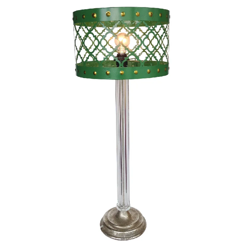 art deco table lamps with geometric shapes for a retro touchart deco table lamps with geometric shapes for a retro touchA&B Home Green/Blue Table Lamp