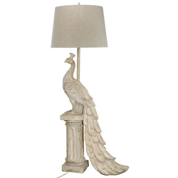 bohemian table lamps with colorful patterns for eclectic bedroomsbohemian table lamps with colorful patterns for eclectic bedroomsA&B Home Peacock Tall Table Lamp