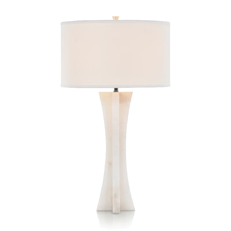 fabric table lamps with a linen shade for a relaxed and breathable lookfabric table lamps with a linen shade for a relaxed and breathable lookAlabaster Table Lamp