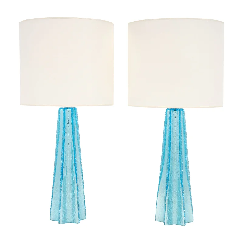 art deco table lamps with geometric shapes for a retro touchart deco table lamps with geometric shapes for a retro touchAqua Murano Pulegoso Glass Lamps