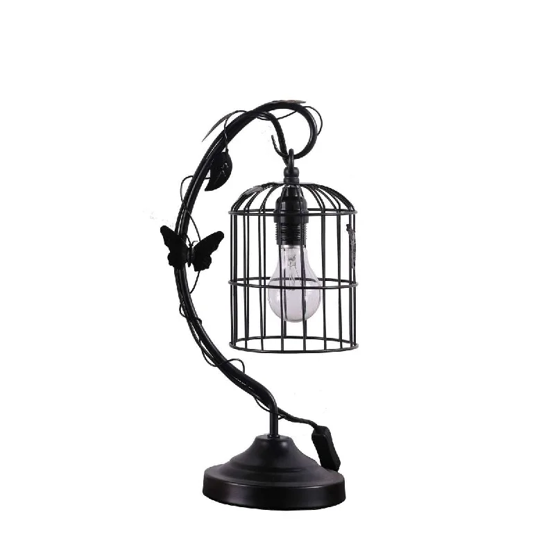 marble table lamps with a luxurious veined pattern for high end decormarble table lamps with a luxurious veined pattern for high end decorArc Design Metal Table Lamp With Birdcage Shade, Black By Benzara
