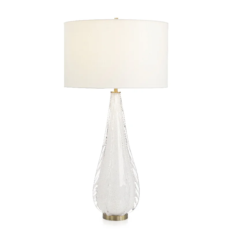 glass table lamps with a frosted surface for soft light diffusionglass table lamps with a frosted surface for soft light diffusionArtic White Art Glass Table Lamp