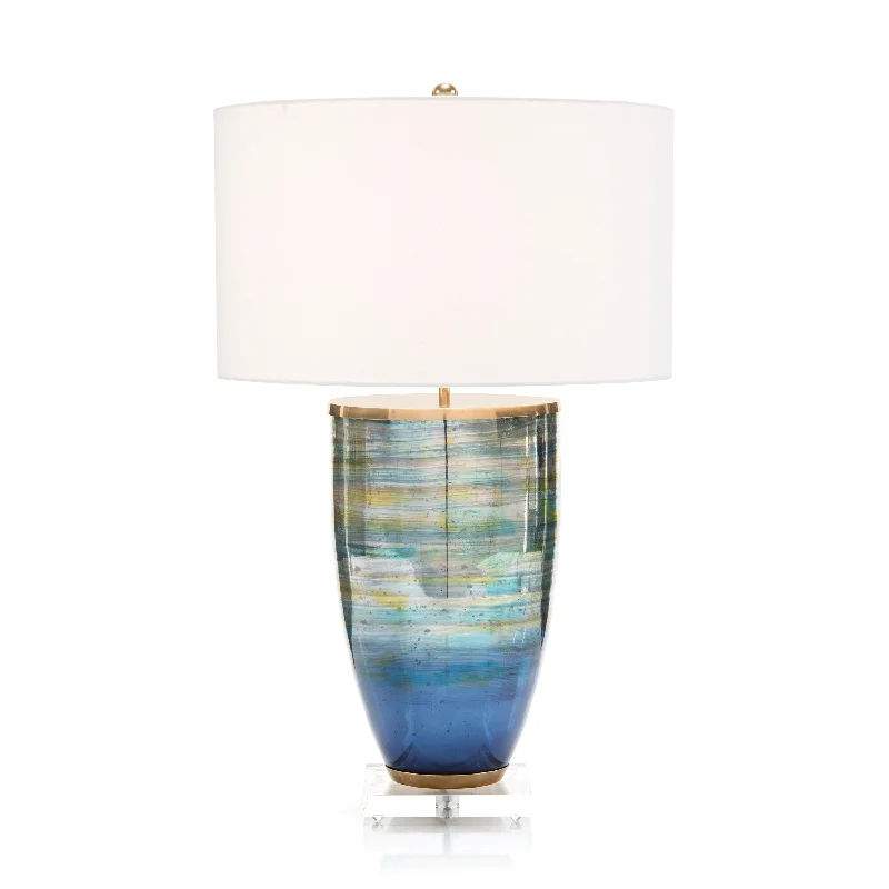 gothic style table lamps with dark finishes for a mysterious lookgothic style table lamps with dark finishes for a mysterious lookBlue Striated Glass Table Lamp