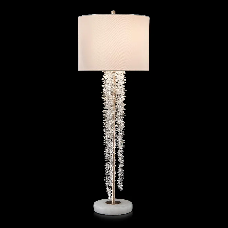 metal table lamps with a matte black finish for a sleek appearancemetal table lamps with a matte black finish for a sleek appearanceCascading Crystal Waterfall Table Lamp 1