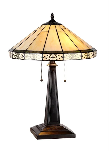 crystal table lamps with dazzling prisms for a glamorous effectcrystal table lamps with dazzling prisms for a glamorous effectChloe Lighting CH31315MI16-TL2 Belle Tiffany-style 2 Light Mission Table Lamp 16" Shade