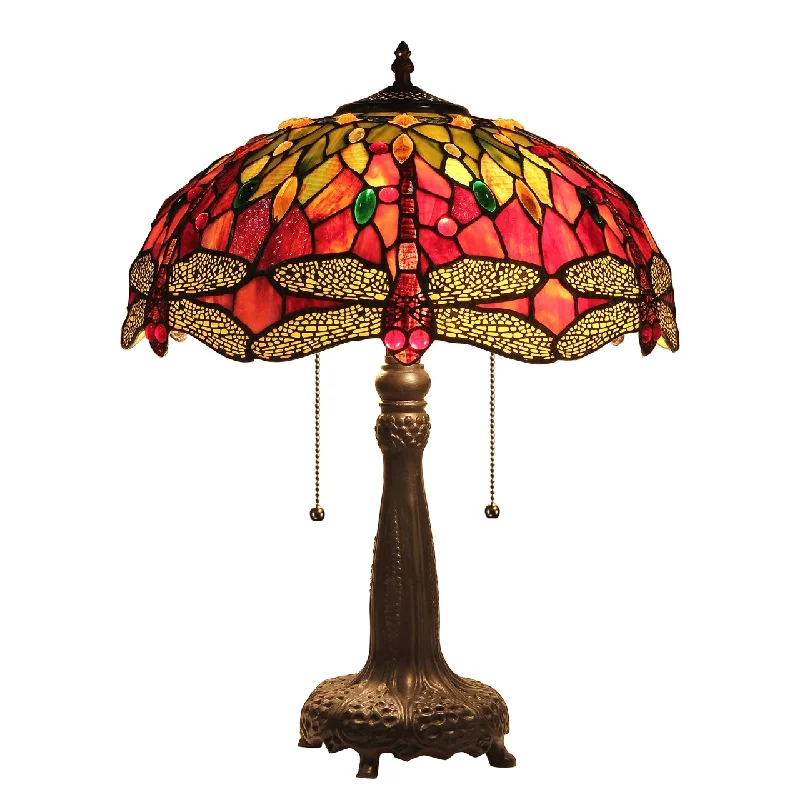 art deco table lamps with geometric shapes for a retro touchart deco table lamps with geometric shapes for a retro touchChloe Lighting CH33471RD18-TL2 Empress Tiffany-style Dragonfly 2 Light Table Lamp 18" Shade