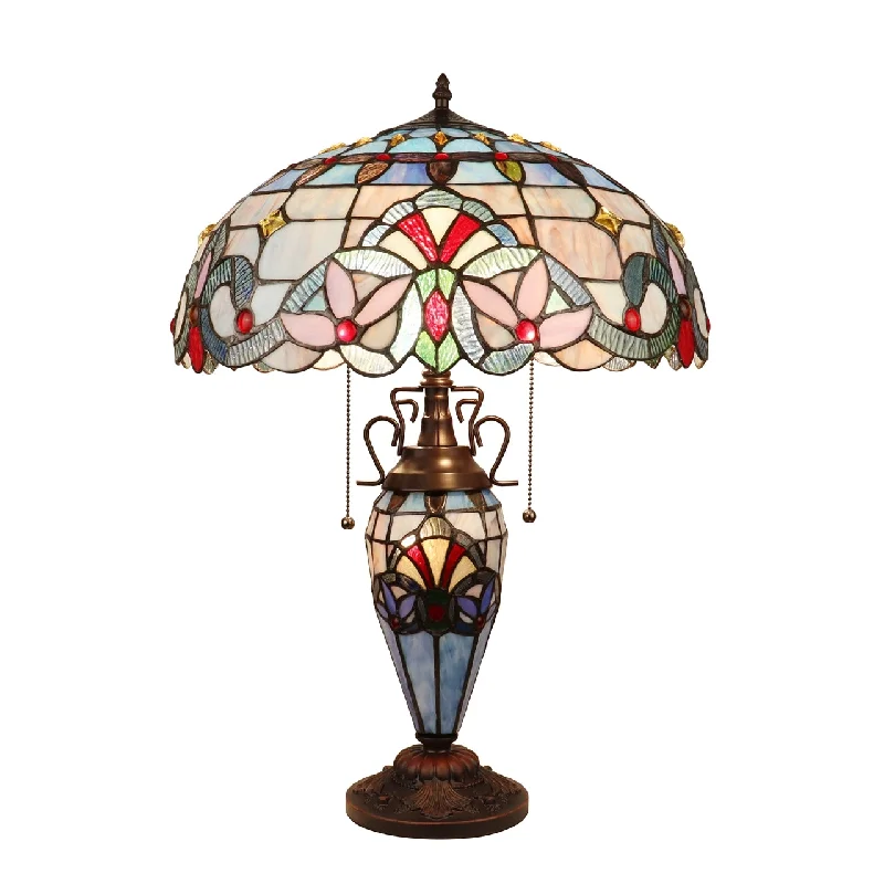 marble table lamps with a luxurious veined pattern for high end decormarble table lamps with a luxurious veined pattern for high end decorChloe Lighting Grenville Victorian Dark Bronze 3 Light Double Lit Table Lamp 18"