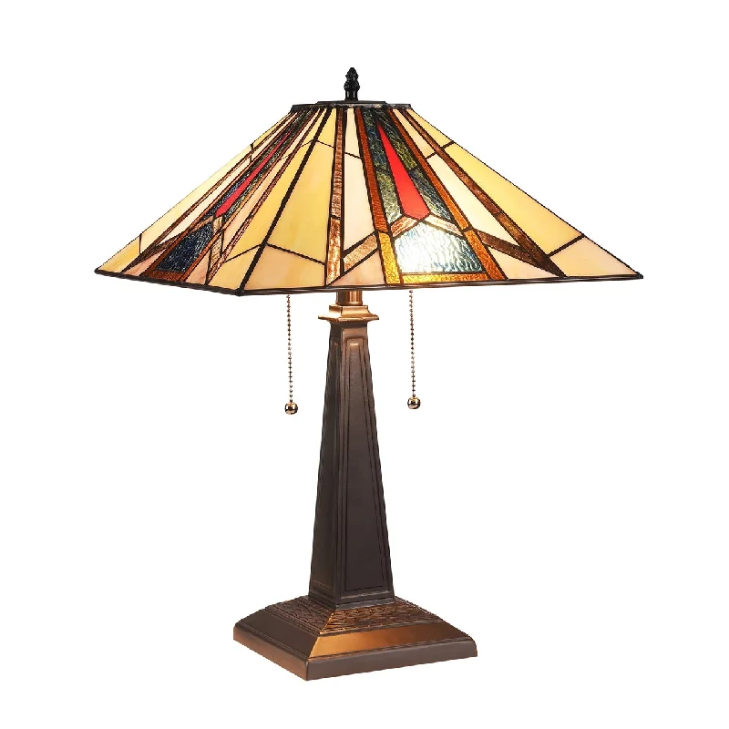 industrial style table lamps with exposed bulbs for loft apartmentsindustrial style table lamps with exposed bulbs for loft apartmentsChloe Lighting CH3T172AM16-TL2 Maxwell Mission 2 Light Blackish Tiffany-Style Bronze Table Lamp 16" Wide