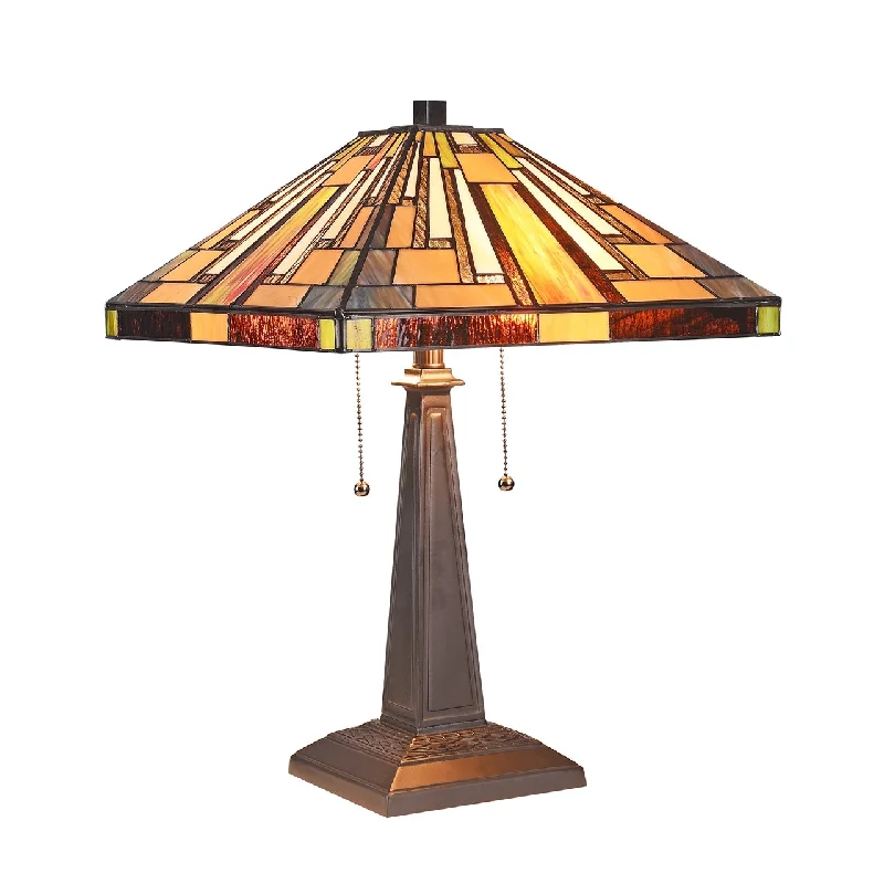 coastal style table lamps with nautical elements for beach housescoastal style table lamps with nautical elements for beach housesChloe Lighting CH3T175PM16-TL2 Merton Mission 2 Tiffany-Style Light Blackish Bronze Table Lamp 16" Wide