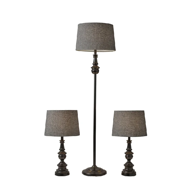 crystal table lamps with dazzling prisms for a glamorous effectcrystal table lamps with dazzling prisms for a glamorous effectCopper Grove Tepelene Dark Bronze Floor and Table Lamp 3-piece Set