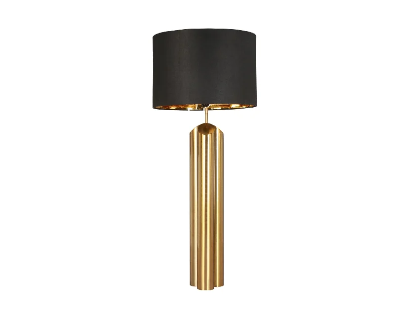 asian inspired table lamps with bamboo accents for a zen atmosphereasian inspired table lamps with bamboo accents for a zen atmosphereObelisk Table Lamp - Brushed Brass & Black ( Small mark )| OUTLET