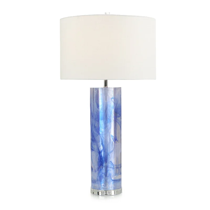 gothic style table lamps with dark finishes for a mysterious lookgothic style table lamps with dark finishes for a mysterious lookCylinder Blue and Clear Resin Table Lamp