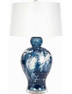 ceramic table lamps with hand painted designs for an artistic touchceramic table lamps with hand painted designs for an artistic touchDeep Waters Marbled Italian Ceramic Table Lamp