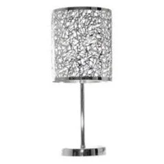coastal style table lamps with nautical elements for beach housescoastal style table lamps with nautical elements for beach housesE27 Table Lamp Polished Chrome with Silver Patterned Shade - TL400