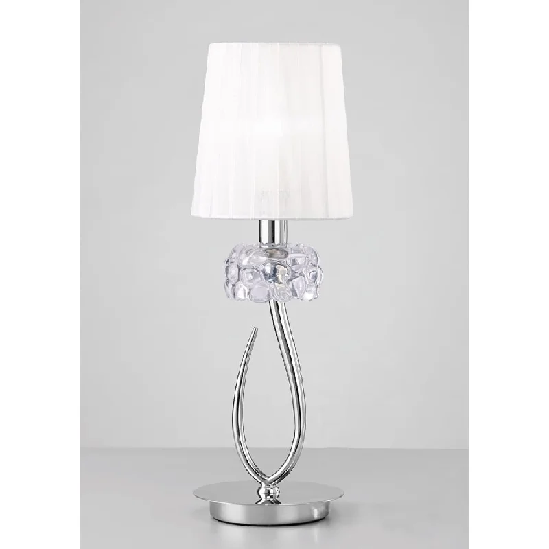 metal table lamps with a matte black finish for a sleek appearancemetal table lamps with a matte black finish for a sleek appearanceMantra M4637 Loewe Table Lamp 1 Light Small Polished Chrome