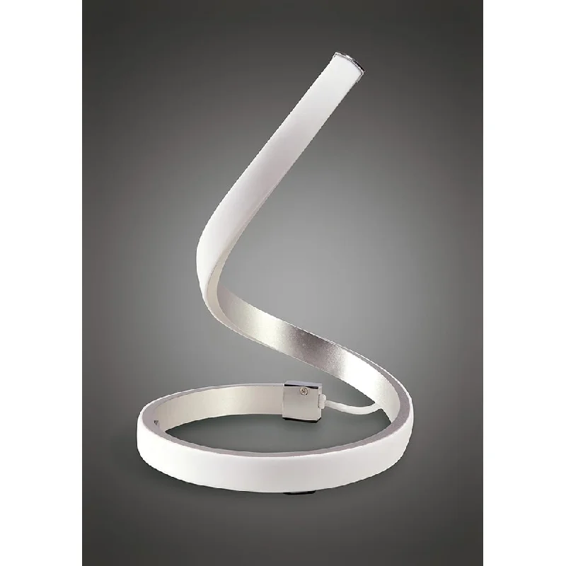 metal table lamps with a matte black finish for a sleek appearancemetal table lamps with a matte black finish for a sleek appearanceMantra M4986 Nur Table Lamp LED Silver