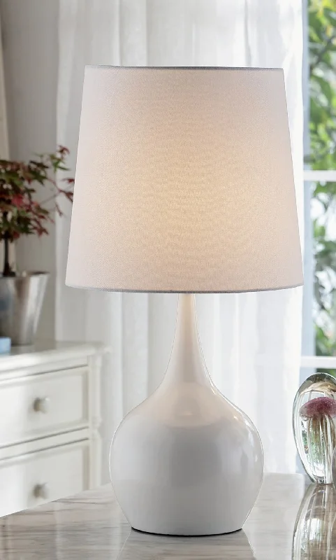 fabric table lamps with a linen shade for a relaxed and breathable lookfabric table lamps with a linen shade for a relaxed and breathable lookMinimalist White Table Lamp with Touch Switch By Homeroots