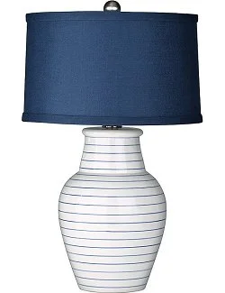 coastal style table lamps with nautical elements for beach housescoastal style table lamps with nautical elements for beach housesModern Pinstripes Coastal Table Lamp