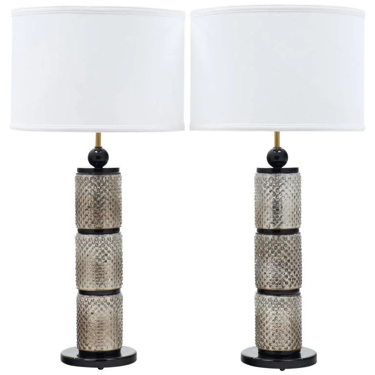 modern minimalist table lamps for contemporary living roomsmodern minimalist table lamps for contemporary living roomsMurano Silver Leaf Glass Table Lamps