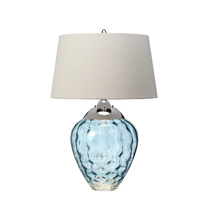 metal table lamps with a matte black finish for a sleek appearancemetal table lamps with a matte black finish for a sleek appearanceSamara Table Lamp - Light Blue