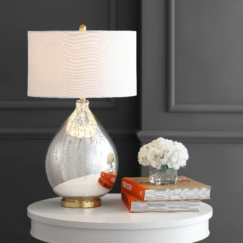 victorian style table lamps with ornate details for traditional homesvictorian style table lamps with ornate details for traditional homesRae 30.75" Glass/Metal LED Table Lamp, Mercury Silver by JONATHAN Y