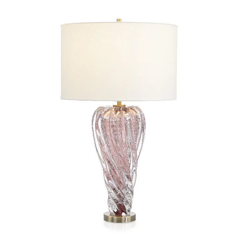 leather table lamps with a distressed texture for a rugged charmleather table lamps with a distressed texture for a rugged charmRose Pink Art Glass Table Lamp