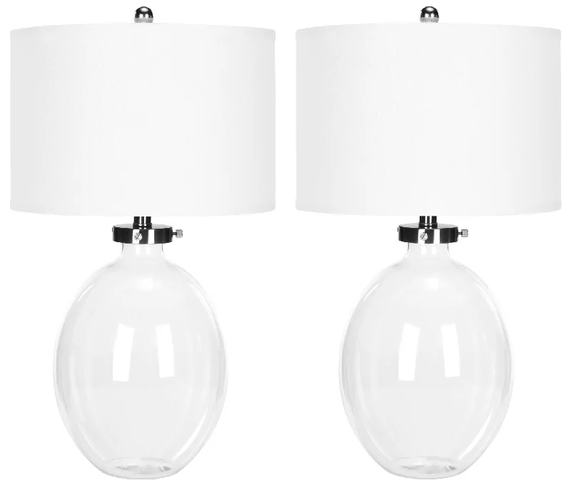 glass table lamps with a frosted surface for soft light diffusionglass table lamps with a frosted surface for soft light diffusionSafavieh Neville Clear Glass Table Lamp