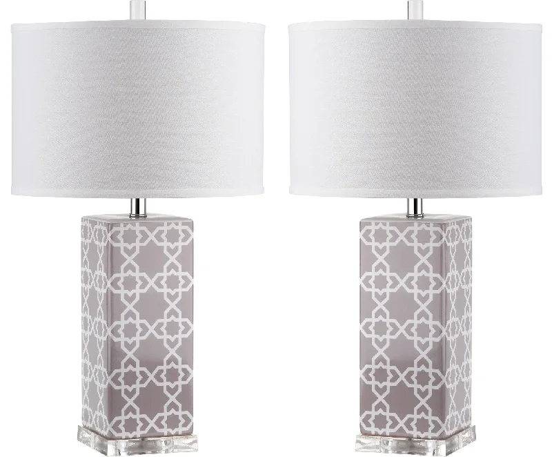 wooden table lamps with natural grain for a warm and organic feelwooden table lamps with natural grain for a warm and organic feelSafavieh Quatrefoil Table Lamp