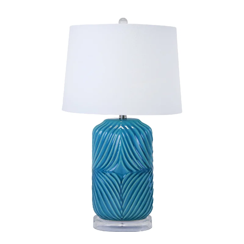 ceramic table lamps with hand painted designs for an artistic touchceramic table lamps with hand painted designs for an artistic touchSagebrook Home Ceramic 28`` Barrel Table Lamp,Teal
