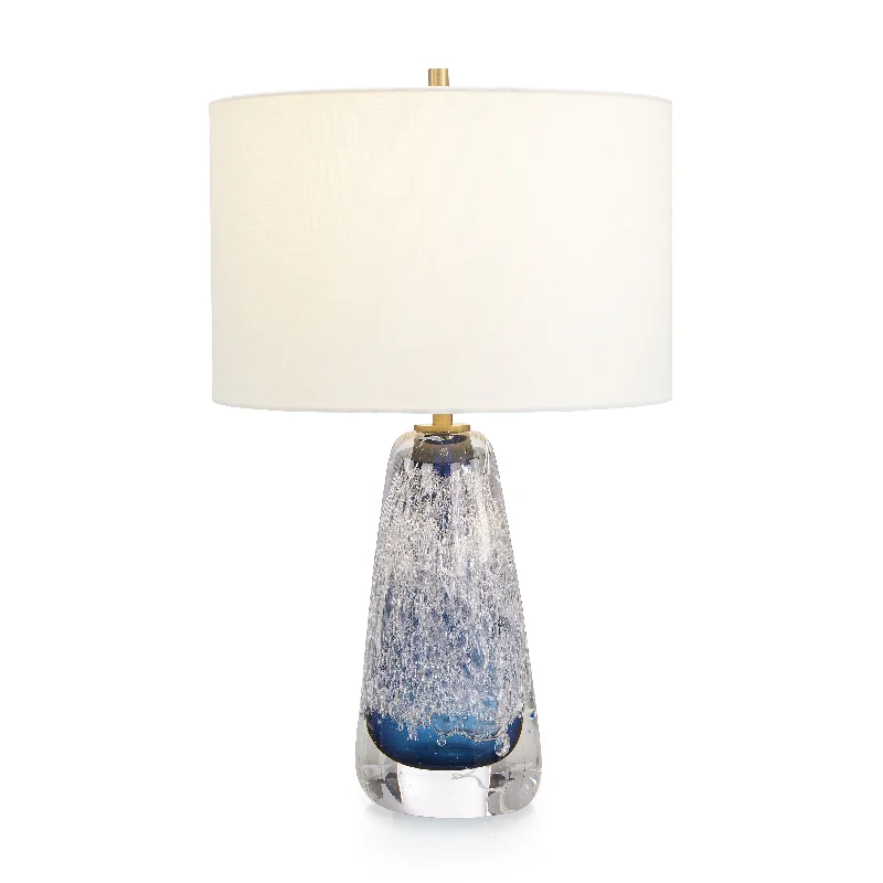 metal table lamps with a matte black finish for a sleek appearancemetal table lamps with a matte black finish for a sleek appearanceSapphire Blue Art Glass Table Lamp