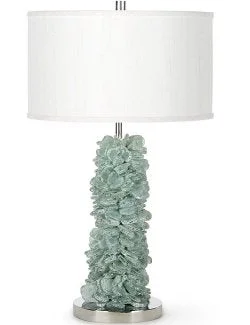 leather table lamps with a distressed texture for a rugged charmleather table lamps with a distressed texture for a rugged charmStacked Sea Glass Table Lamp