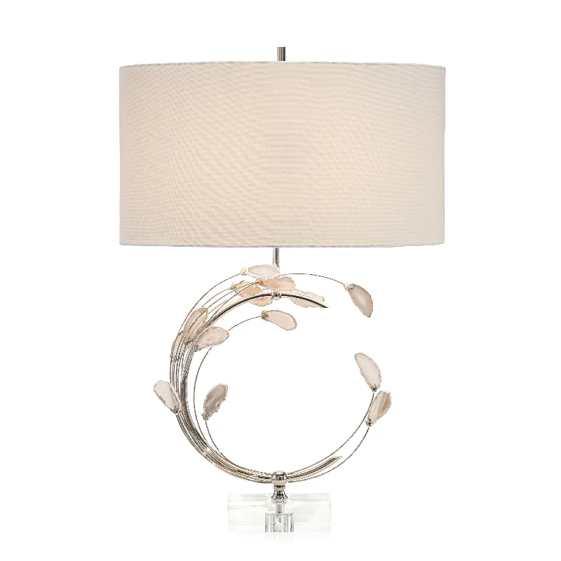 glass table lamps with a frosted surface for soft light diffusionglass table lamps with a frosted surface for soft light diffusionSwirling Agates In Silver Table Lamp