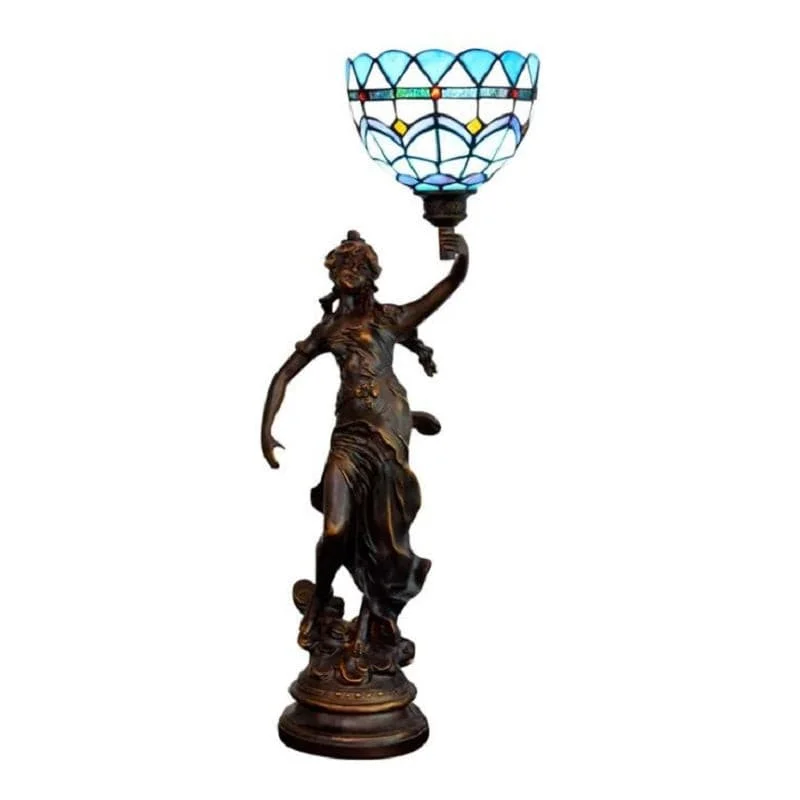 art deco table lamps with geometric shapes for a retro touchart deco table lamps with geometric shapes for a retro touchAntique Table Lamp Tiffany Resin Art Statue Stained Glass